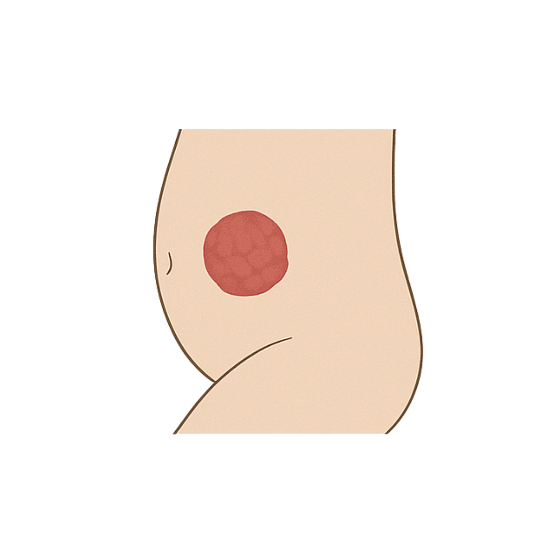 乳児血管腫(いちご状血管腫)の症例写真