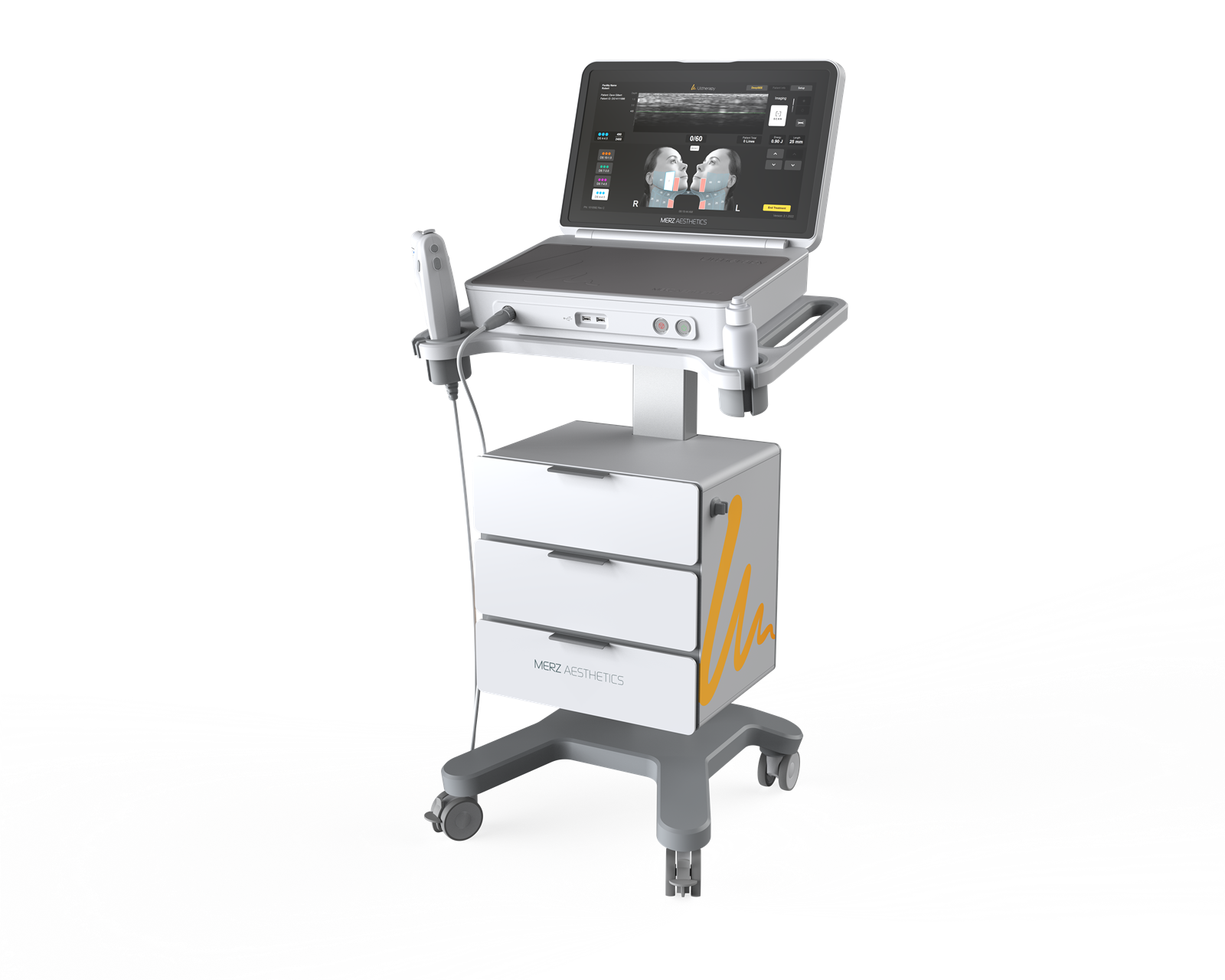 ウルセラプライム本体と操作画面